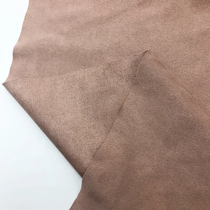 Microfiber Polyester Spandex Blend Fabric for Sofa Car Chair 4 Way Stretch Double Sided Suede Customized 100% Polyester Plain