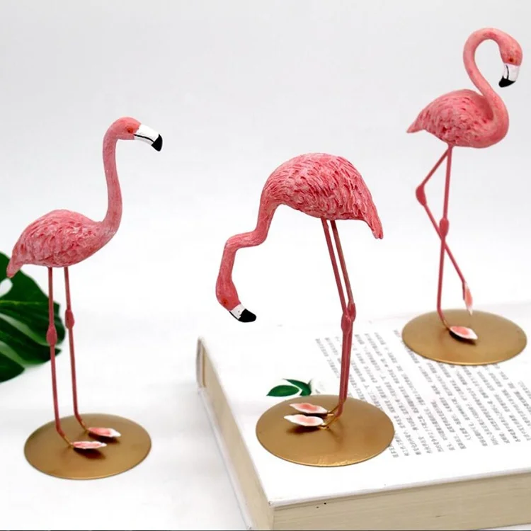 Customized Souvenir small resin european animal flamingo figurine home decor craft