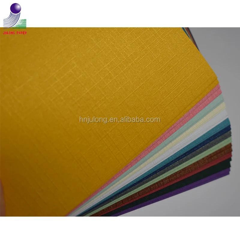 
High Quality 250g A2 Embossed Linen Pearlescent Paper Sheets and Rolls for Gift Boxes Wrapping and Decoration 