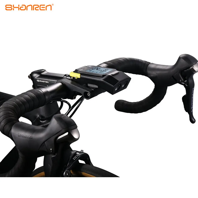 
Shanren Raptor II Pro bike computer with headlight 300lm 