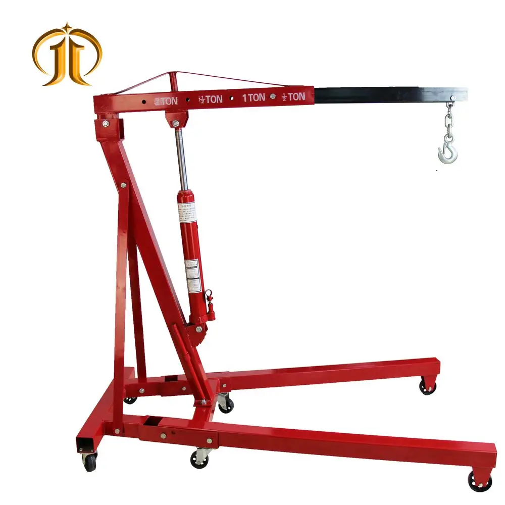 1-3 Ton Auto Mobile Workshop Jack Engine Lift Crane Assembly Cherry Picker For Lifting