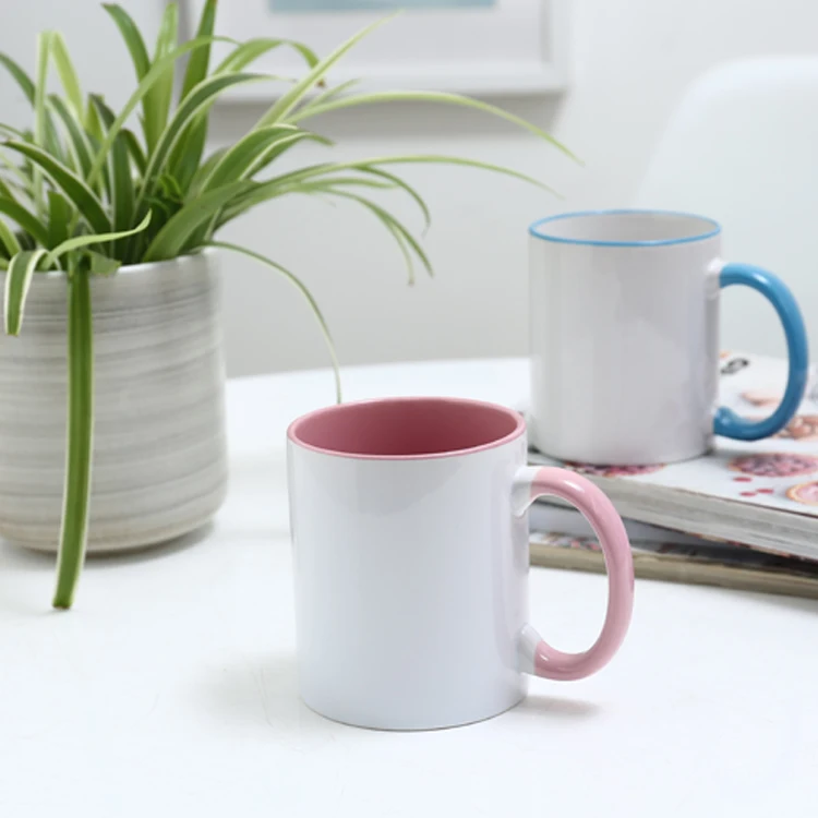 Wholesale promotion Grade AB two tone sublimation mug for printing