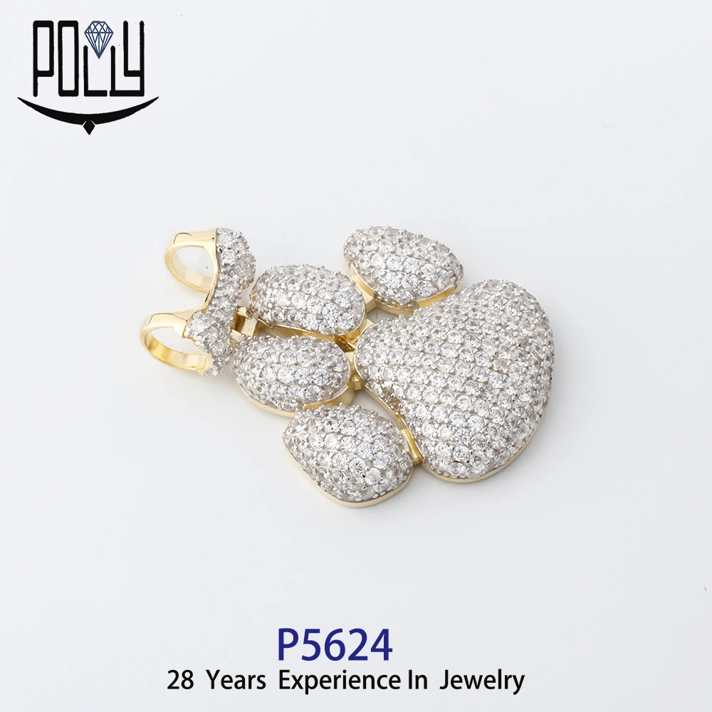 Fashion Dog footprints Pendant Jewelry Gold Filled Chain  Initial Pendant