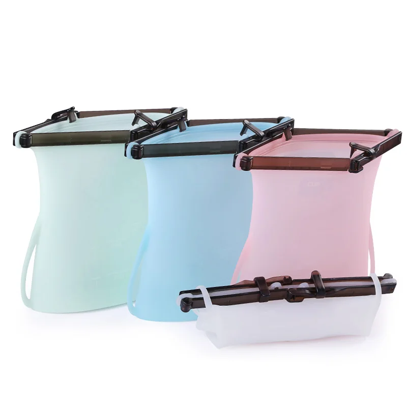 BPA Free silicone food bag reusable silicone food storage bag