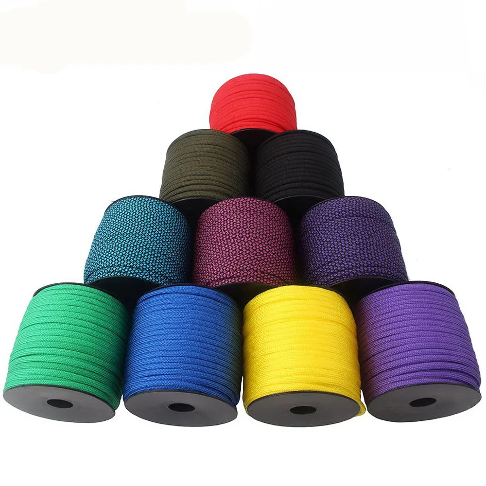 Perennial Functional Survival 260 Colors 4mm 550lb Paracord Cord 1000FT Bundles Lanyard Parachute For Fabric Tent Hammock