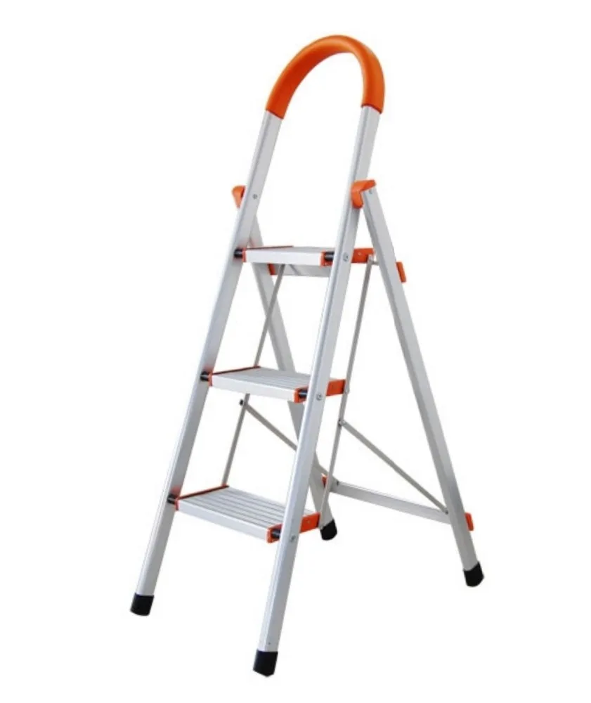 Бытовой малыш легкий алюминиевый легко носить с собой лестница ручкой