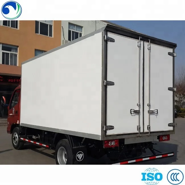 refrigerated truck box with refrigeration unit