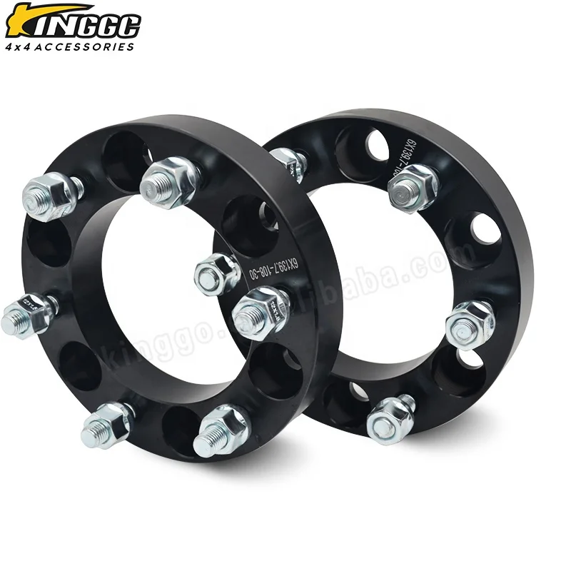 30mm Black Anodized aluminum wheel spacer adapter 6x139.7