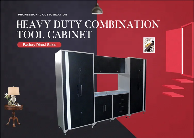  72 дюйма Сверхмощный Профессиональный шкафчик для гаражных домов система хранения инструментов