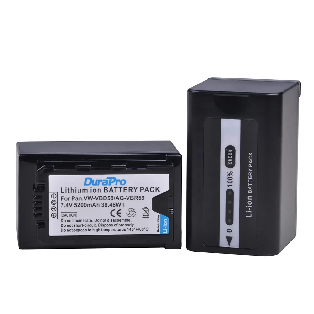 VW-VBD58 VW VBD58 VWVBD58 AG-VBR59 Camera Battery for Panasonic AJ-HPX260MC HPX265MC PX270 PX280MC PX285MC PX298 AG-FC100
