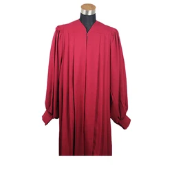 100% matte maroon Wholesale cheap adult church choir uniforms robes and gowns