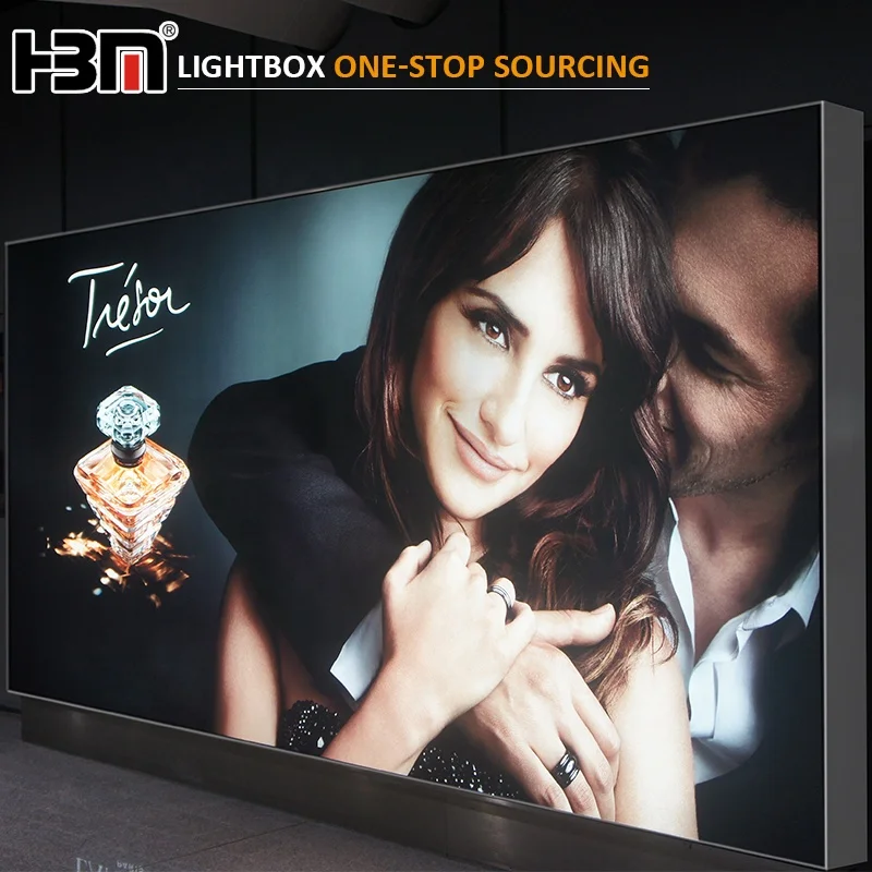 new fashion flashing effect fabric light box customized animation led light advertising box