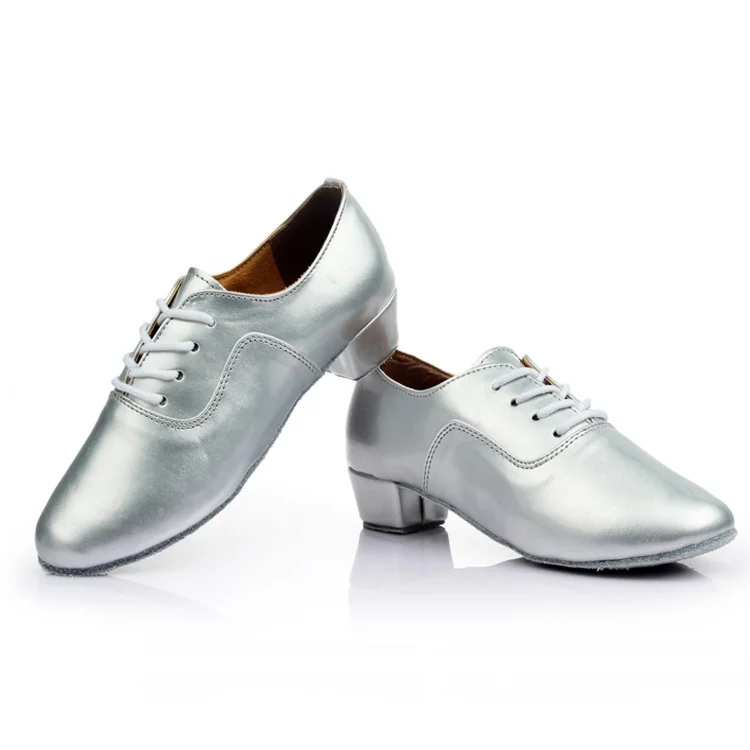 
AY702 PU Leather fashion low heel latin dance shoes for men 
