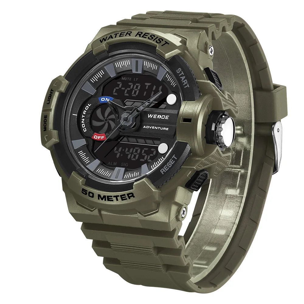 
Weide Brand Sport Military Digital Watch Men 5 ATM Waterproof Wristwatch High Quality Wholesale Men Watches 