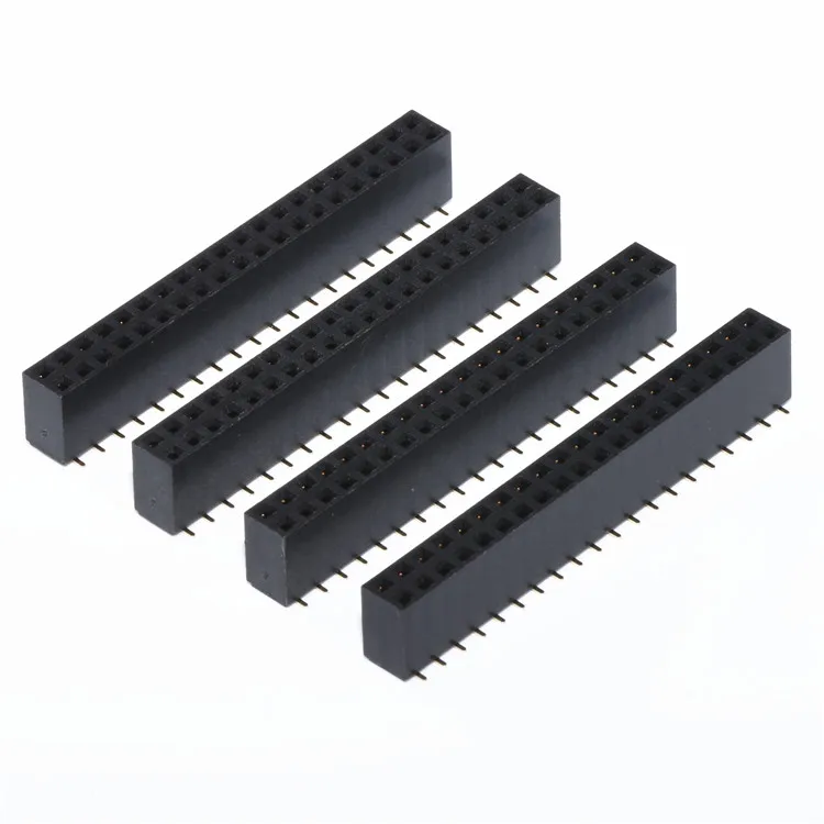 2.54*8.5mm female header receptacle dual row SMT 2*20P U shape