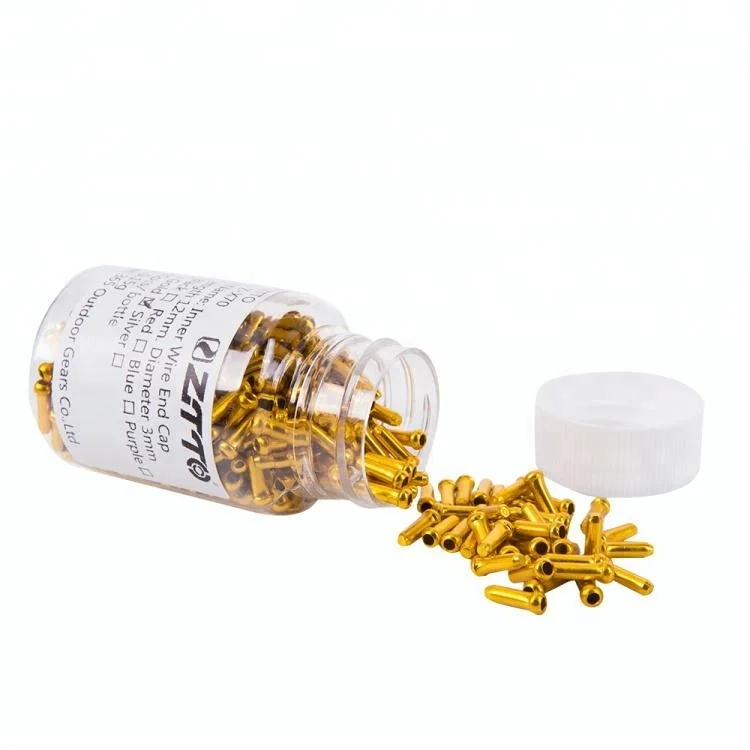 ZTTO 500pcs Bicycle Inner Wire End Caps Brake Shifter Cable Tips Wire Aluminum alloy Cap Fits for Brake Shift Derailleur Crimps