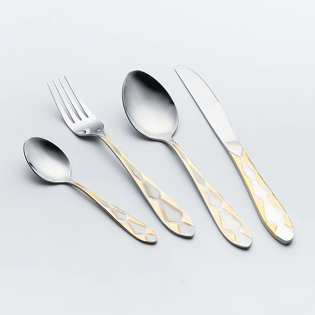 
Набор золотых столовых приборов с логотипом на заказ, ложки, вилки, ножи, золотые столовые приборы из нержавеющей стали, золотые столовые приборы 