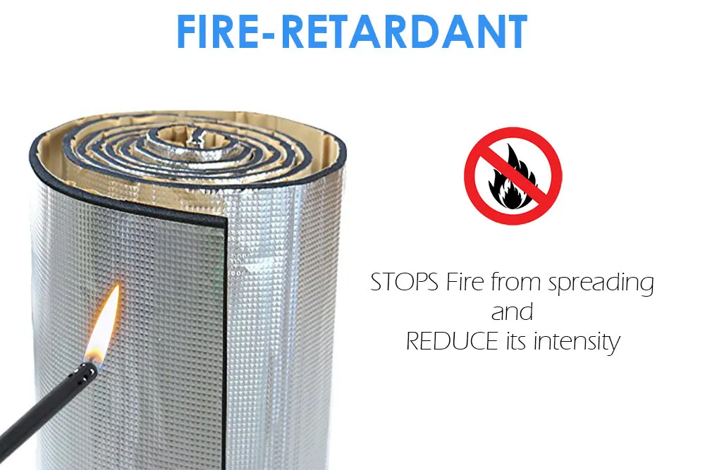 Arrowzoom 50 cm x 100 cm x 7 mm Self-Adhesive Aluminum Automotive Car Sound Deadener Noise Dampening Insulation Mat