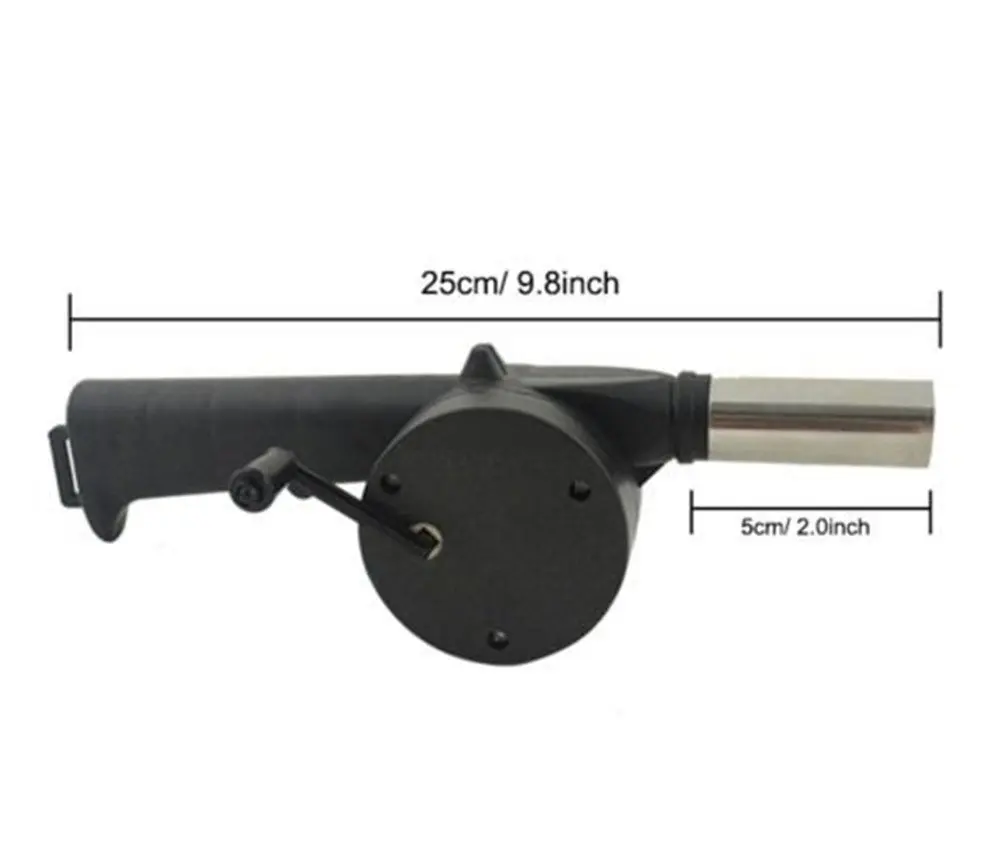 Outdoor Fan Air Blower Barbecue Fire Bellows  Crank Tool,  Mini Fan Air Blower