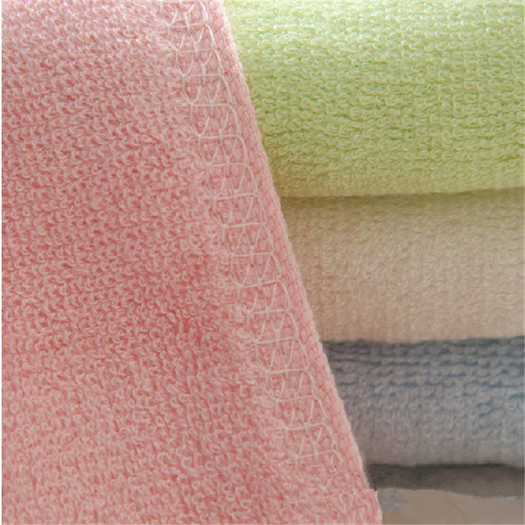 high quality woven bamboo fiber stretch microfiber swimming towel, clean towel washcloth terry towelling fabric