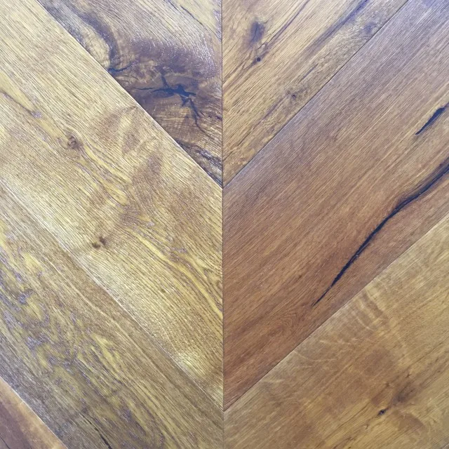 
Hot Selling Chevron Parquet White Oak Engineered Wooden Flooring 