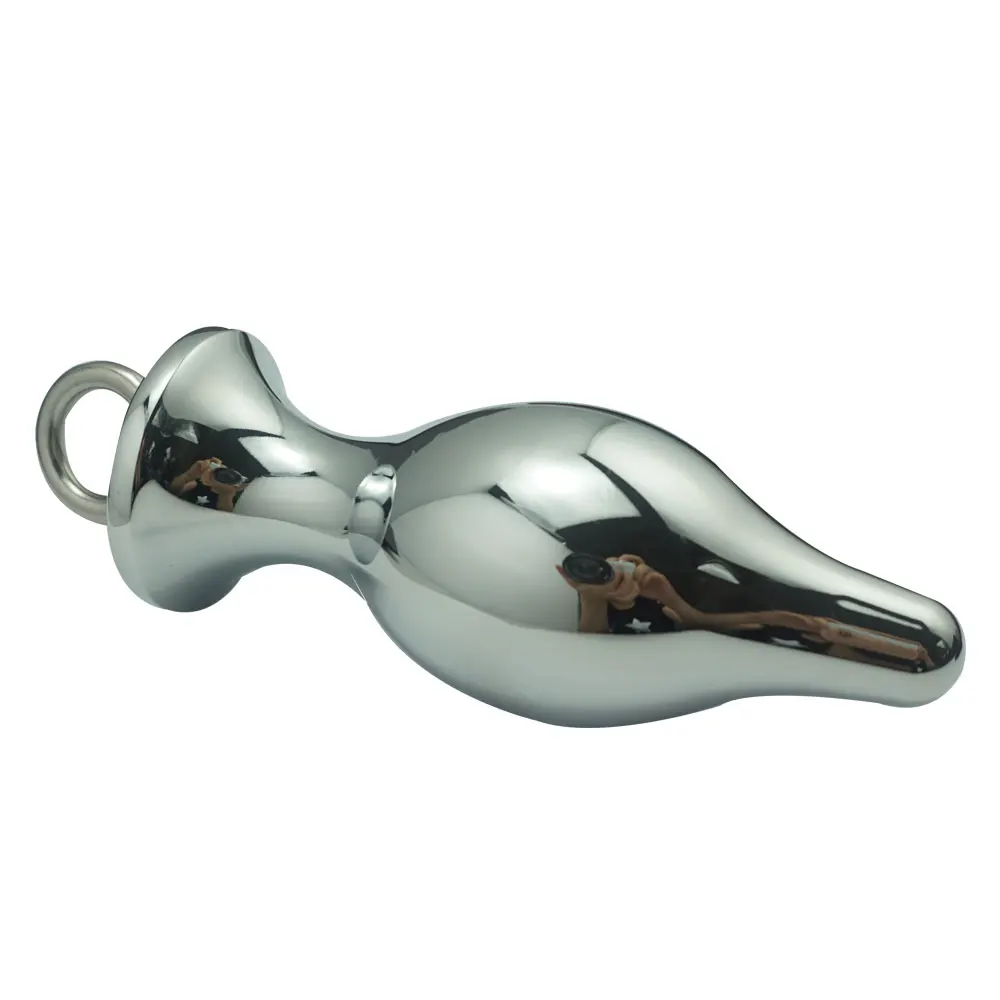 Dia 45mm 275g heavy Large size metal ass butt plug with ring insert sex toy