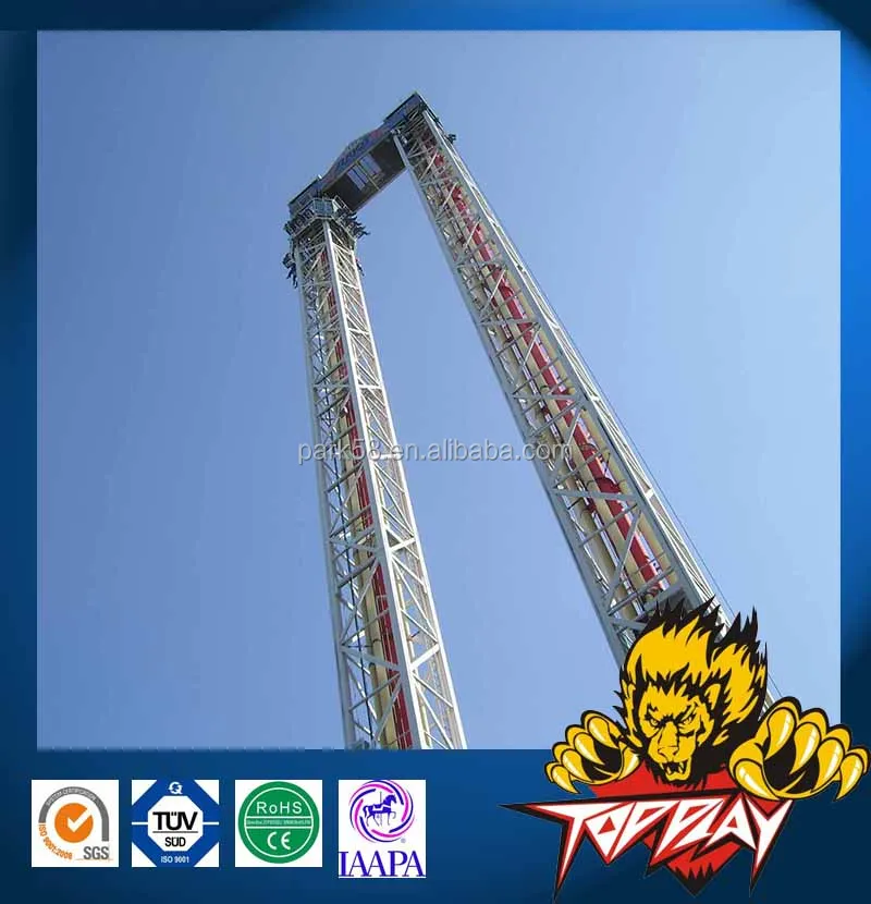 amusement park rides equipment Rocket launch free fall tower