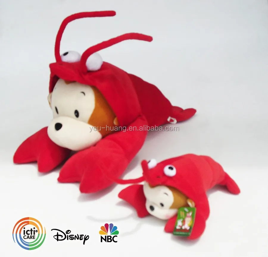 Plush shrimp lobster stuffed plush toy
