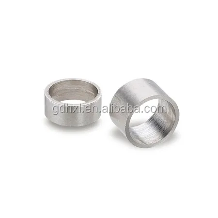 CNC machining polished stainless steel round hollow spacer ring