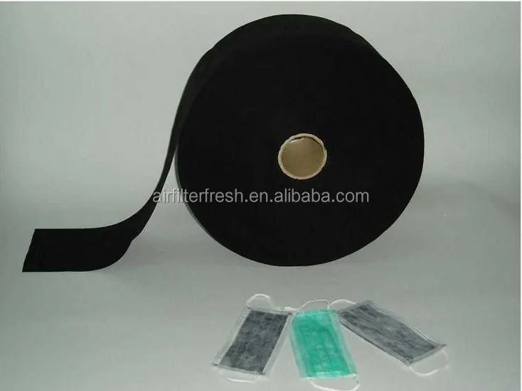 Non-woven Activated Carbon Fiber Fabric Price Air Filter Media Roll Carbon Active Filter