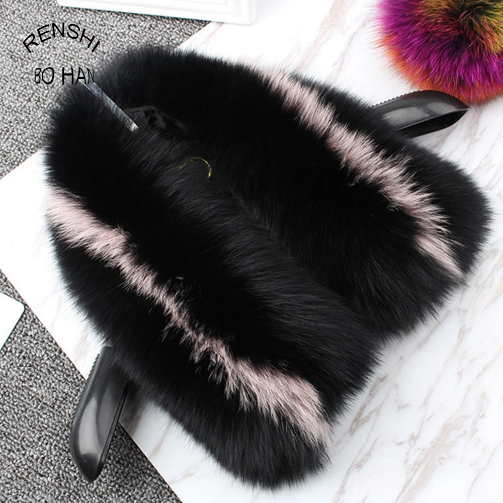 2017 real chinese fox fur collar for donwcoat