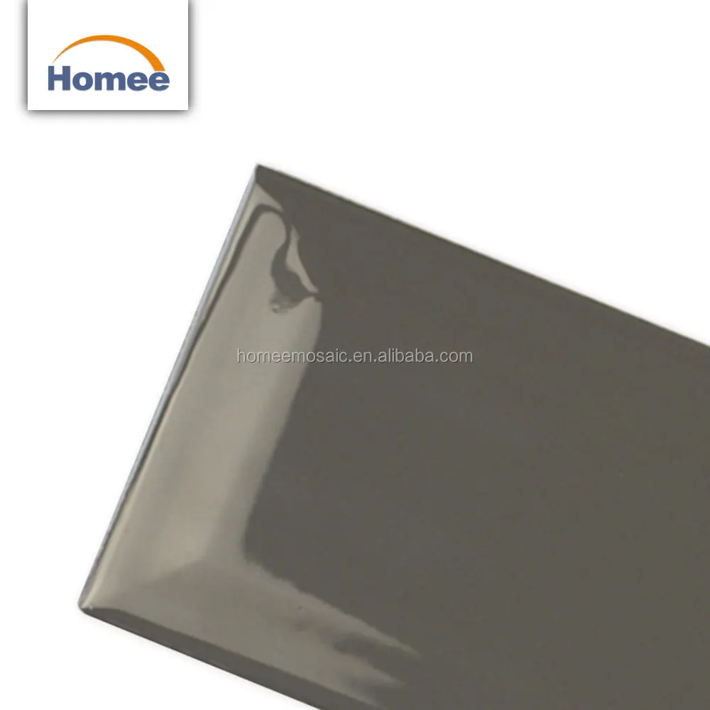 Beveled Home Decoration Subway Tile Kitchen Backsplash Polished Brick Ceramic Tile Back Splash Tile