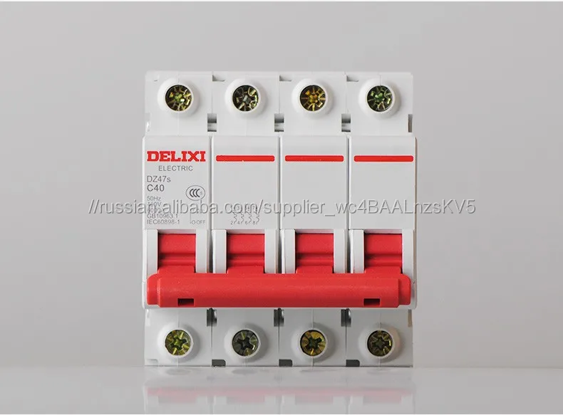 DZ47S 63A D кривая 4 P выключатель защиты Двигателя
