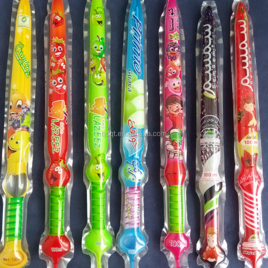 Kids love sword heat seal new design jelly or fruit juice plastic bag seal stick