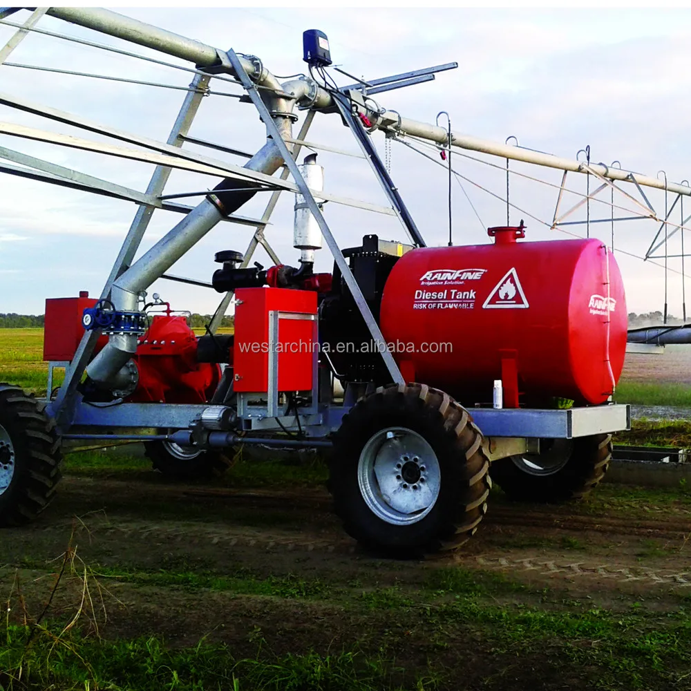 China 2022  Most Popular Rainfine  Linear Irrigation Machine with End Spray Sprinkler