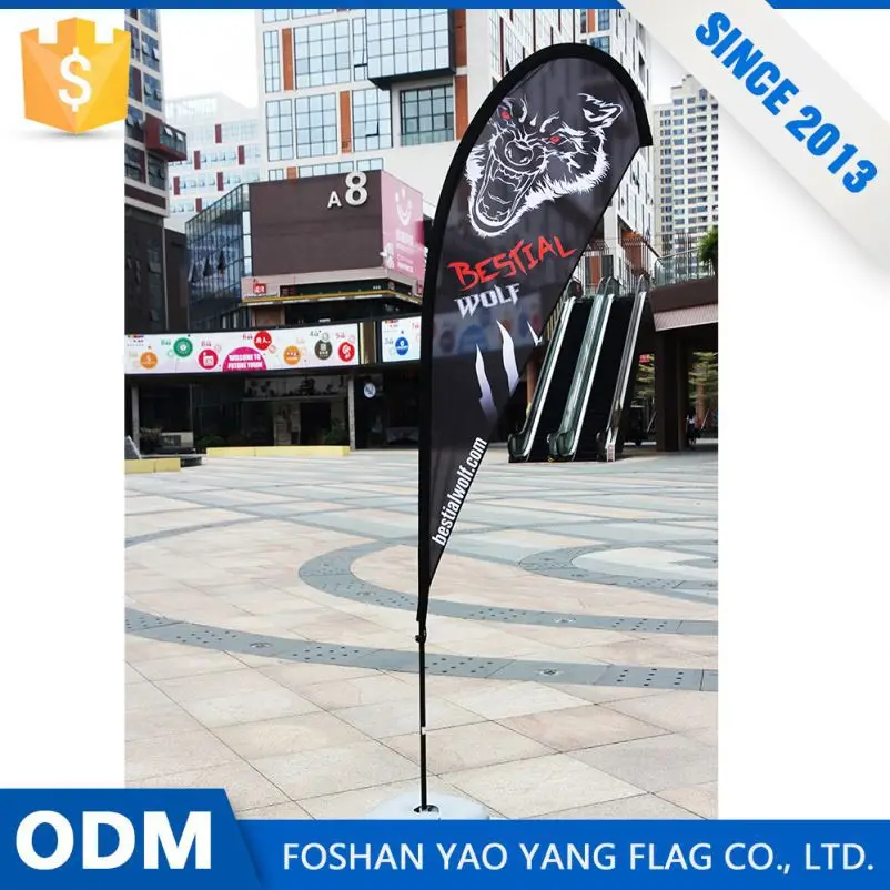 Oem Производитель Высокий Стандарт Выборочная Печать Teardrop Флаг