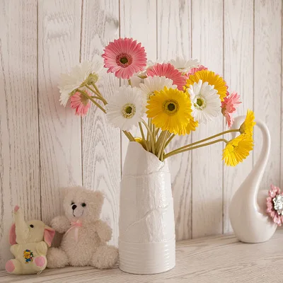 ZERO Silk Hot Seal High Quality Real Touch Single Artificial Gerbera For Home Wedding Office Party Decoration