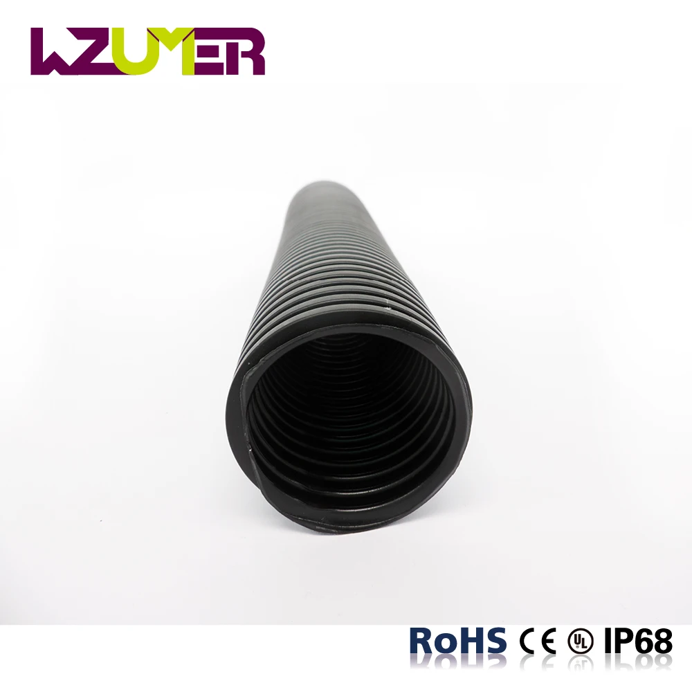 WZUMER, электрический провод, пластиковый гибкий шланг, полиэтиленовый гофрированный шланг, защитные трубы для моторов
