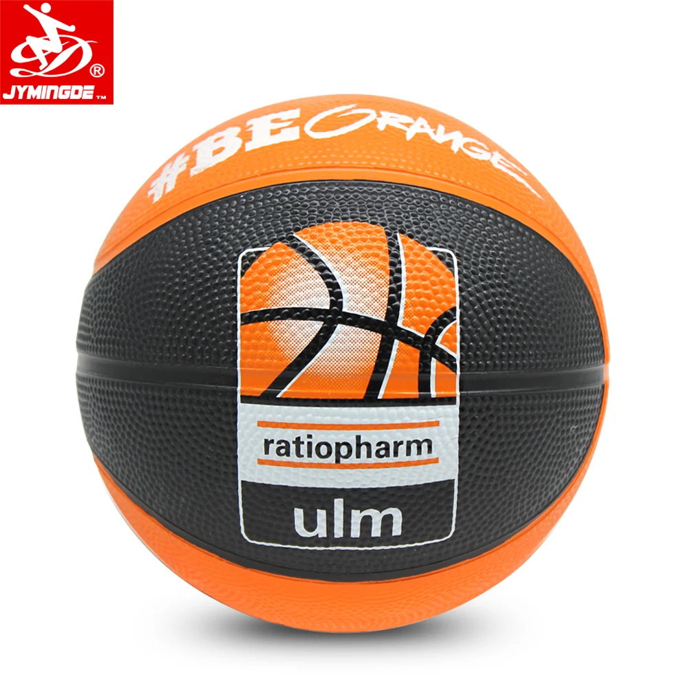 Black 5 inch diameter size 1 rubber mini basketball