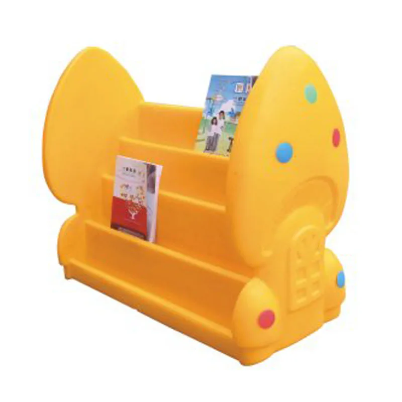 Kindergarten Furniture Mini Portable Book Shelf Plastic Kids Book Cabinet