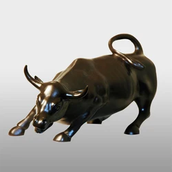 Factory  life size metal bronze sculpture cattle bull statue for sale