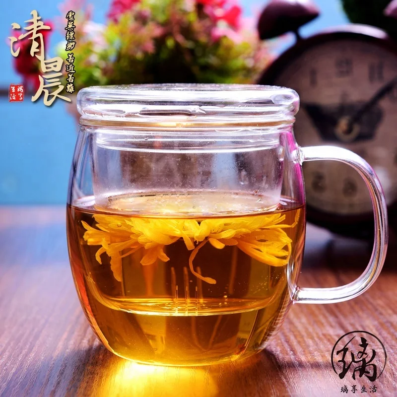 Totally hand made arabic glass tea cup set with handle