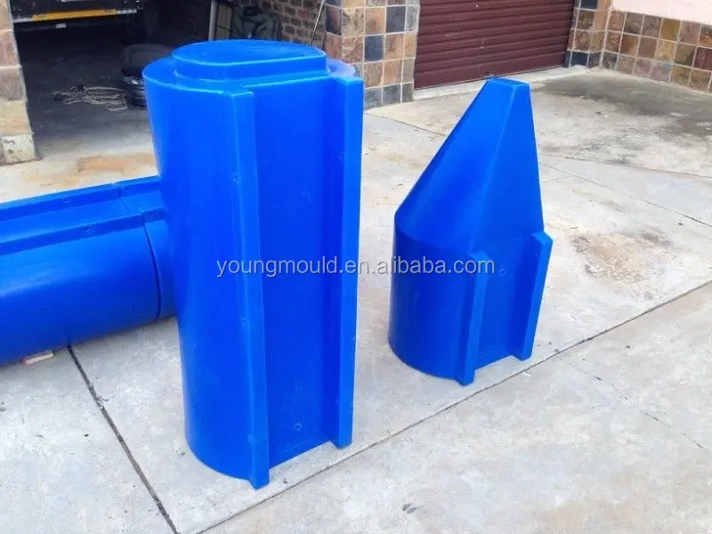 Floating plastic dock floating rotomolded pontoon boat