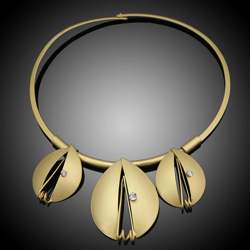 
Yulaili Bridal Jewelry Set Nigerian Wedding Dubai Gold Jewelry Sets for Women African Big Flowers Necklace Earrings Jewellery 