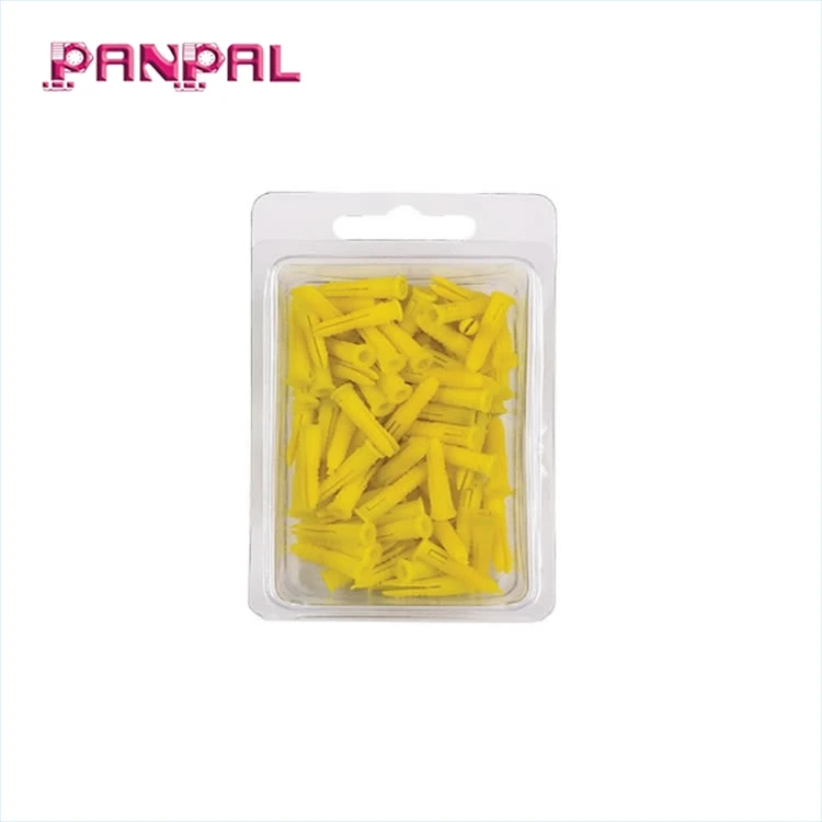 China factory supply Ribbed Plastic Anchor, 8-10-12 X 1-1/4-Inch, Blue, 100-Pack