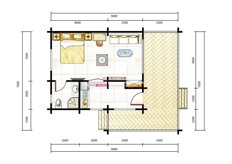 
prefabricated log house 80 square meters wooden house in greece 