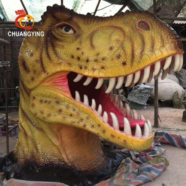 2018 Hot Sale Fiberglass Dinosaur Head For Sale