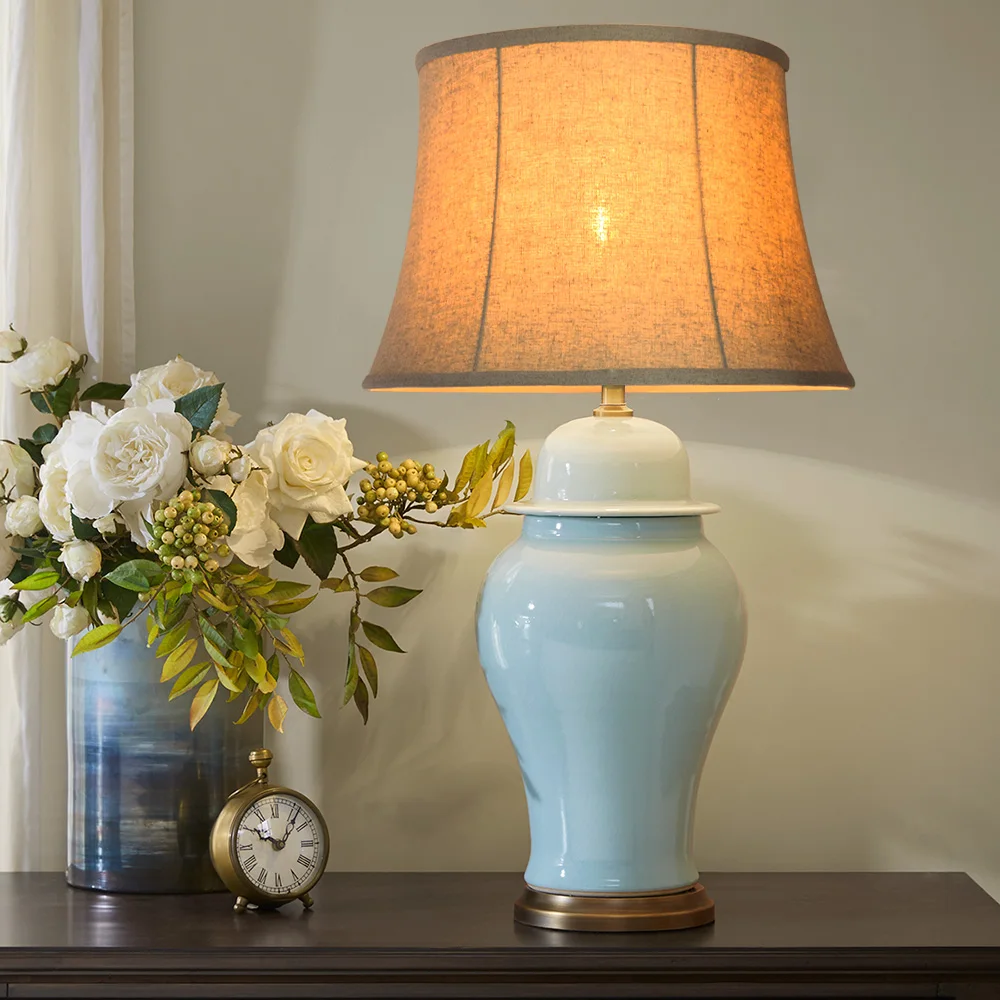 
Middle ages American style fabric table lampshade 