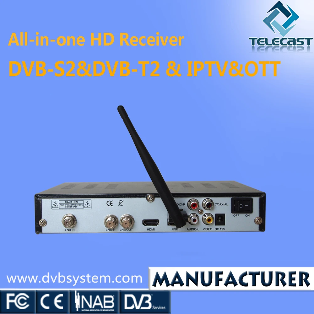 Высокое качество DVB-S2 ISDB-T HD STB с IPTV отт