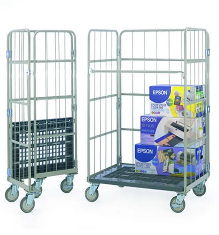 Складной контейнер для хранения проволоки сетки в рулонах из стеклянного волокна контейнер 4 стороны контейнер на колесиках